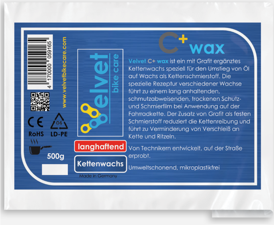 Festes (heißes) Kettenwachs fürs Fahrrad