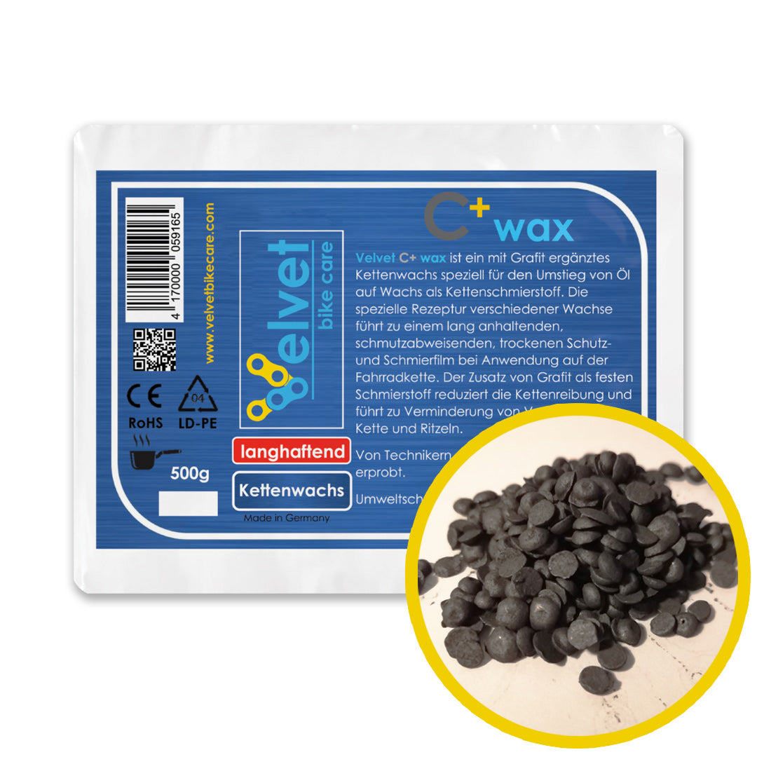 Festes (heißes) Kettenwachs fürs Fahrrad, Rennrad & E-Bike (500g)